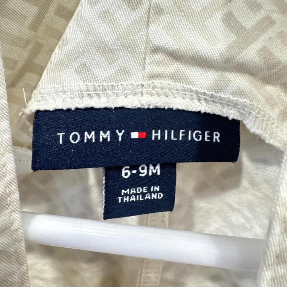 Tommy Hilfiger Overalls Baby 6-9 Months Embroidered Cotton Preppy